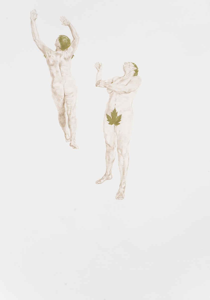 Adam a Eva - triptych